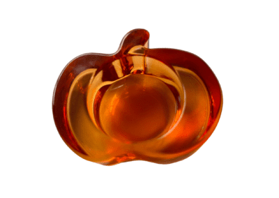 Orange pumpkin center candle holder